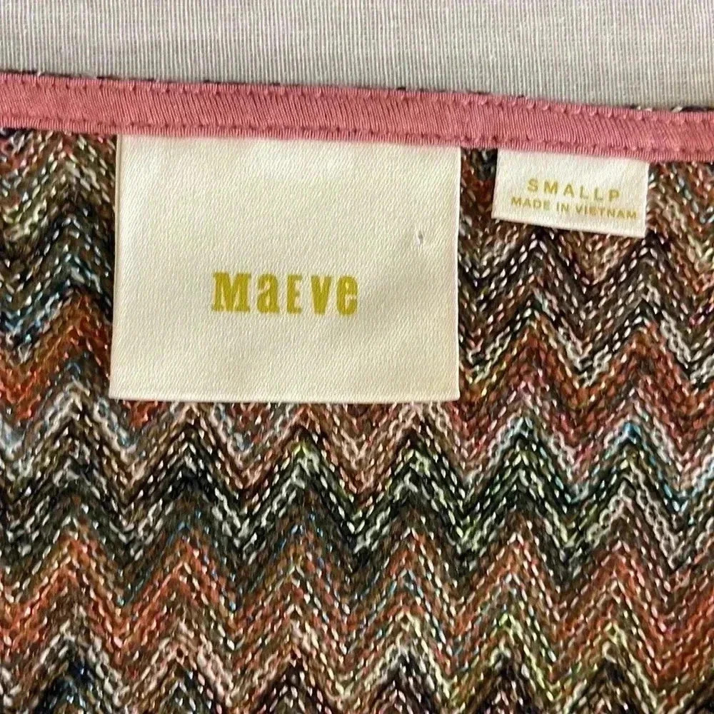 Anthropologie Maeve Westwater Chevron Pattern High Low Knit Flapper D…​ - Picture 8 of 10